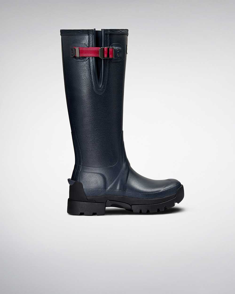 Botas De Agua Mujer - Hunter Balmoral Side Adjustable 3mm Neoprene Azul Marino - EBPNIT-069 - Azul M